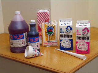 Floss sugar cotton candy supplies